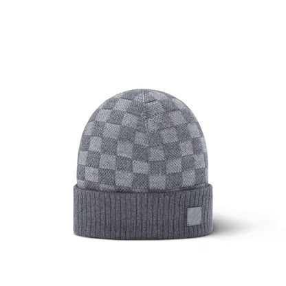 "LV" Beanie Grau