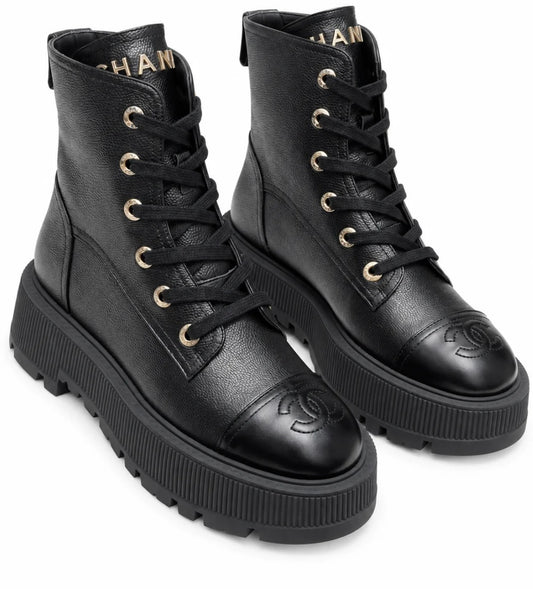 "CC" Black Boots